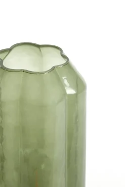 Light en Living Tafellamp LED Ø15x27 cm YVIAS glas melk groen+goud