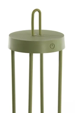 Light en Living Tafellamp LED Ø13x28 cm ISALO olijfgroen