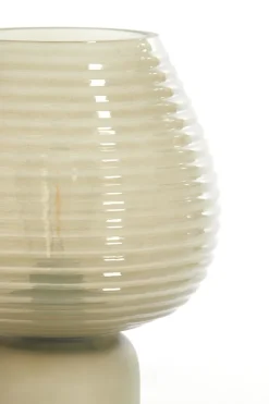 Light en Living Tafellamp LED Ø18x23 cm ALENNA glas groen grijs
