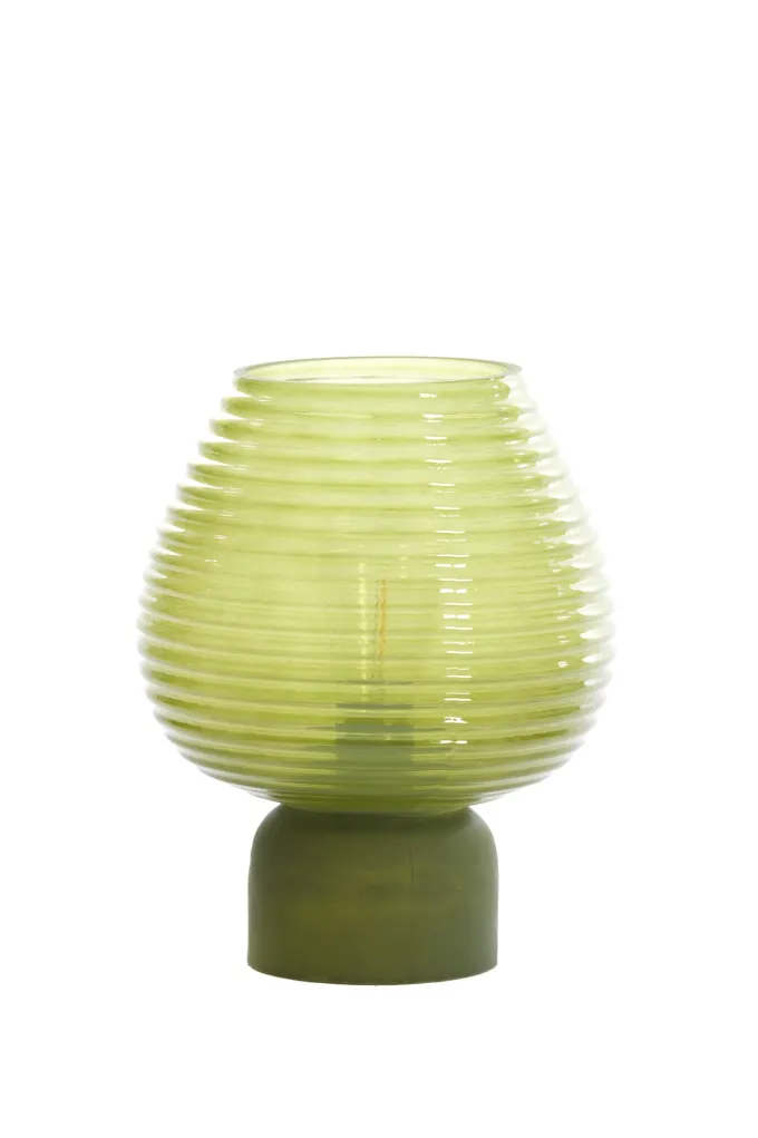 Light en Living Tafellamp LED Ø18x23 cm ALENNA glas groen