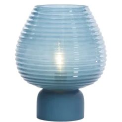 Light en Living Tafellamp LED Ø22x27 cm ALENNA glas blauw