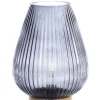 Light en Living Tafellamp LED TAJERA glas grijs+goud Ø21x28 cm