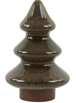 Light en Living Tafellamp LED Ø14x20 cm TREE glas bruin+koper