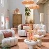 Light en Living Tafellamp LED Thisio perzik L