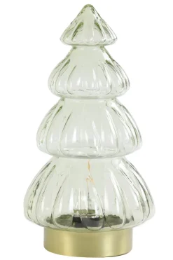 Light en Living Tafellamp LED Ø15x28 cm TREE glas crème