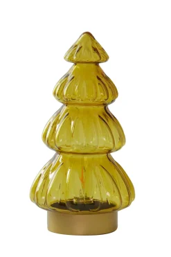 Light en Living Tafellamp LED Ø15x28 cm TREE glas glans okergeel