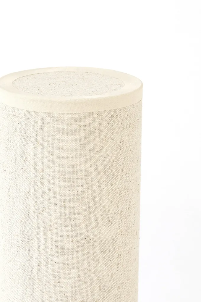 Light en Living Tafellamp LED Ø10x25 cm BRYLO linnen naturel+hout dnkr bruin