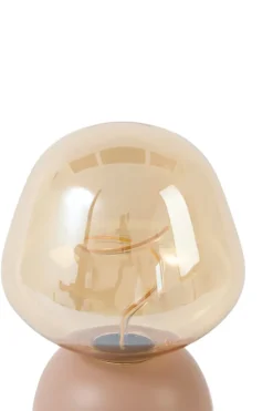 Light en Living Tafellamp LED Ø12,5x19,5 cm VAZYR terra+glas amber