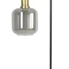 Light en Living Tafellamp LEKAR 27x18x58 cm - Antiek Brons met Smoke Glas