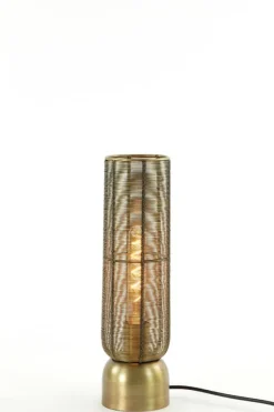 Light en Living Tafellamp Lezuza antiek brons - 2 maten