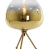 Light en Living Tafellamp MAYSON glas goud-helder Ø30x43 cm van Light & Living