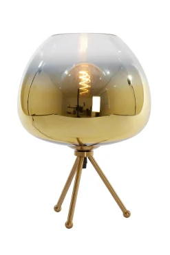 Light en Living Tafellamp MAYSON glas goud-helder Ø30x43 cm van Light & Living