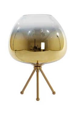 Light en Living Tafellamp MAYSON glas goud-helder Ø30x43 cm van Light & Living