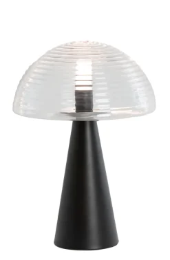 Light en Living Tafellamp Mueda - zwart - Ø30cm