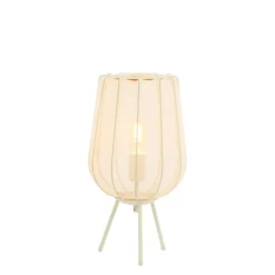 Light en Living Tafellamp PLUMERIA Zand Ø25x45 cm - Light & Living