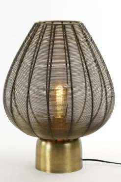 Light en Living Tafellamp Suneko antiek brons - Ø 25 x 34 cm van Light & Living