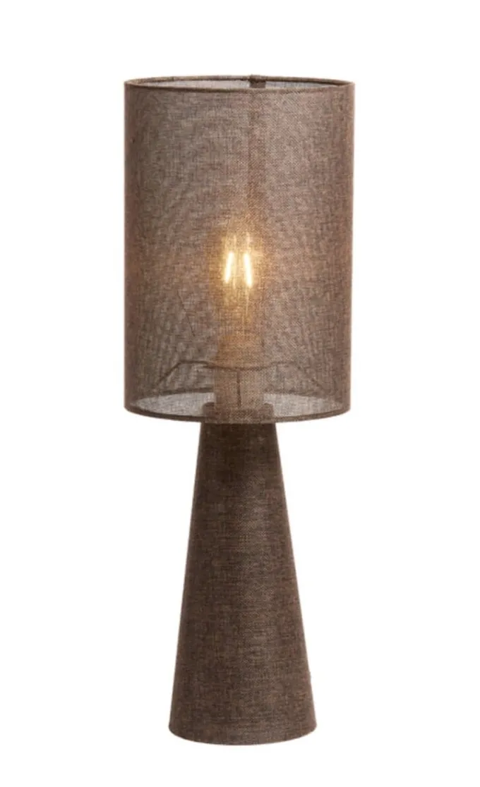 Light en Living Tafellamp Ø20x58 cm MICKY linnen bruin