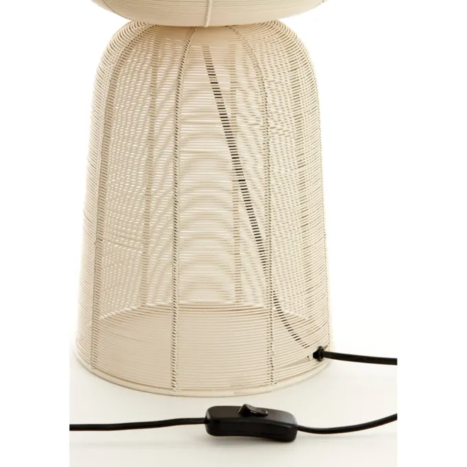Light en Living Tafellamp Ø24x54 cm ABOSO crème