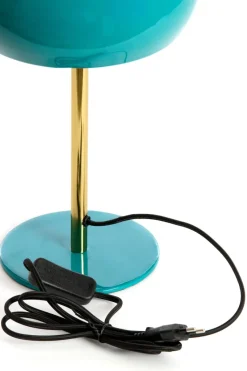 Light en Living Tafellamp Ø22x34 cm SURIN glans blauw+goud