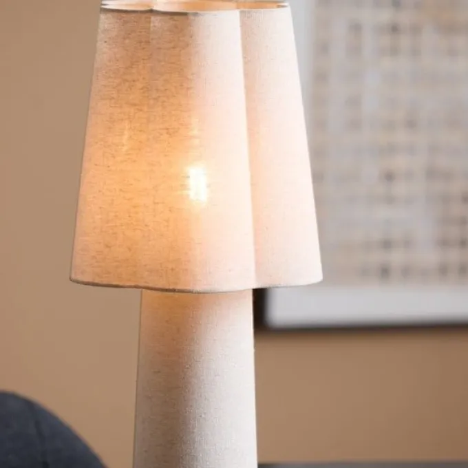 Light en Living Tafellamp Ø25X50 Cm Musaby linnen naturel
