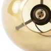 Light en Living Tafellamp Ø30x43 cm MAYSON mat zwart+glas bruin