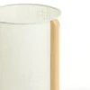 Light en Living Tafellamp Ø22x33 cm LITTO naturel+linnen wit