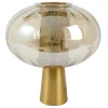 Light en Living Tafellamp Ø35x38 cm MINDELO glas amber+goud