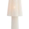 Light en Living Tafellamp Ø25X50 Cm Musaby linnen wit