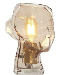 Light en Living Tafellamp Ø20x25 cm HEAD glas bruin vrouw