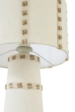 Light en Living Tafellamp Ø30x50 cm VILU crème+jute naturel
