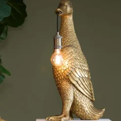 Light en Living Tafellamp 23,5x23x48,5 cm DUCK antiek brons