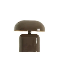 Light en Living Tafellamp 37x26x37 cm TODD glans donker bruin
