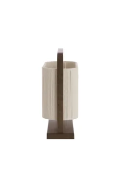 Light en Living Tafellamp 45x15x37,5 cm LECCE donkerbruin + touw naturel