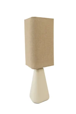 Light en Living Tafellamp 22x22x62 cm ZUWENA crème+linnen naturel