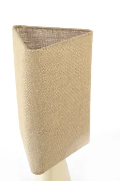 Light en Living Tafellamp 22x22x62 cm ZUWENA crème+linnen naturel