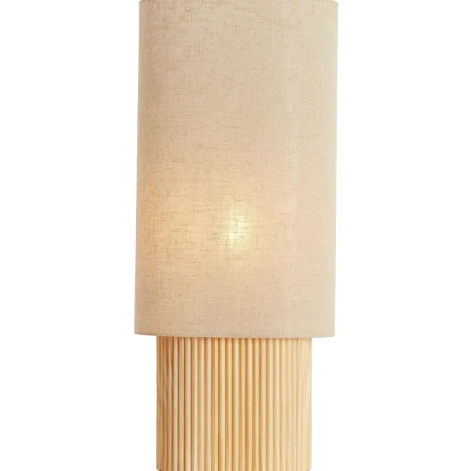 Light en Living Tafellamp 30x20x70 cm LASLO hout natural+linnen naturel
