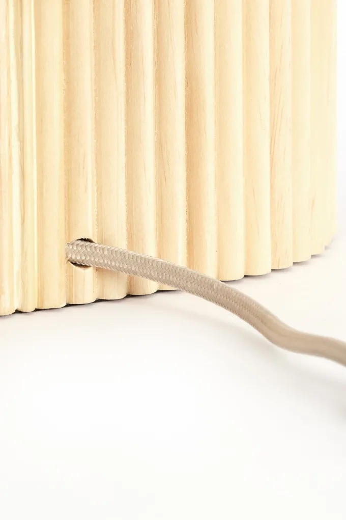Light en Living Tafellamp 30x20x45 cm LASLO hout natural+linnen naturel