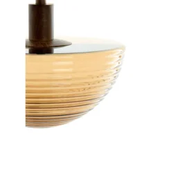 Light en Living Tafellamp 30x20x61 cm BAYLIE hout print d bruin+bruin glas