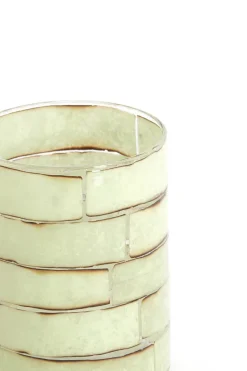 Light en Living Theelicht DRONERI Ø10x13 cm – Glas Helder + Mintgroen | Light & Living