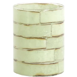 Light en Living Theelicht DRONERI Ø10x13 cm – Glas Helder + Mintgroen | Light & Living
