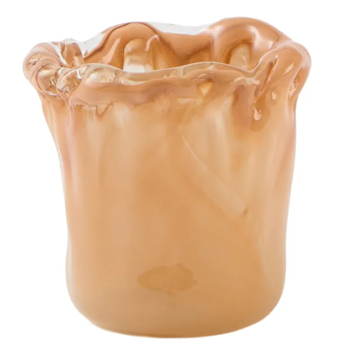 Light en Living Theelicht Ø10x10 cm MYRON glas licht oranje