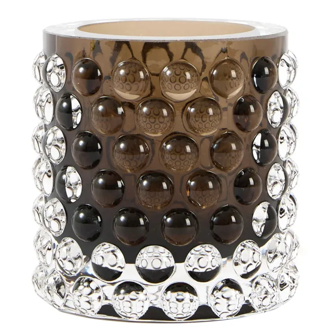 Light en Living Theelicht Ø8x8 cm SUSURRO glas donker bruin