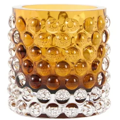 Light en Living Theelicht Ø10x9,5 cm SUSURRO glas amber