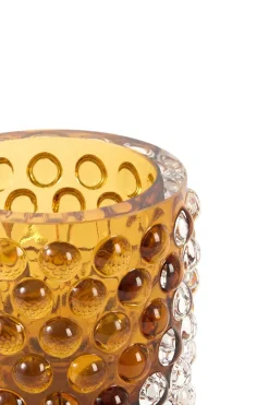 Light en Living Theelicht Ø10x9,5 cm SUSURRO glas amber