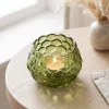 Light en Living Theelicht Ø12,5x8,5 cm HAVANA glas groen