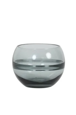 Light en Living Theelicht Ø13x10 cm SOLIS Glas licht grijs