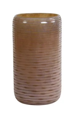 Light en Living Vaas BOWIE glas perzik-bruin - Diverse afmetingen