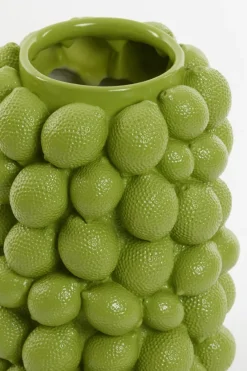 Light en Living Vaas deco LEMON groen - 41 cm hoog