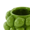 Light en Living Vaas deco LEMON groen - 14 cm hoog