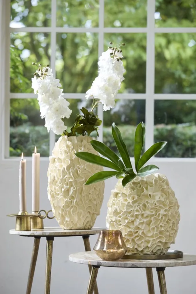 Light en Living Vaas deco Ø28x29 cm AGELLO crème
